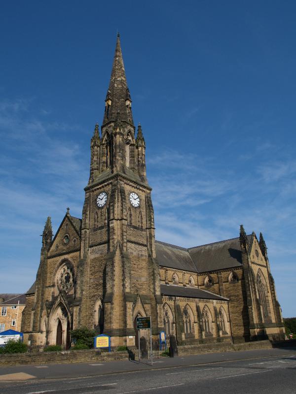 Scarborough, England: St Andrew's Church: view (1864, Lockwood and Mawson)