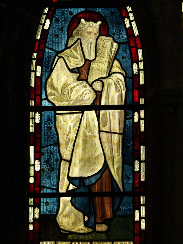 Scarborough, England: St Martin-on-the-Hill: Moses (1872, Edward Burne-Jones)