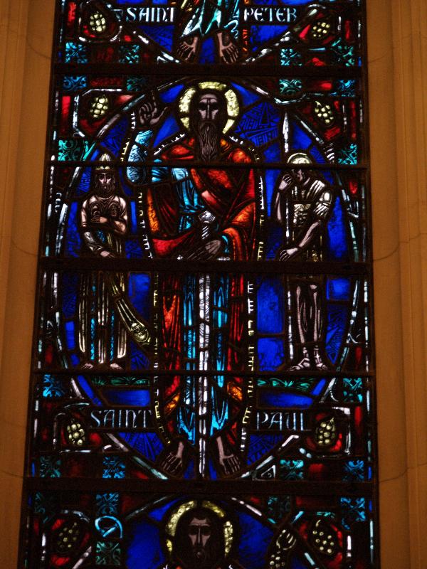 Paris, France: American Church in Paris: The Missionary Window, St Paul (maker Charles J. Connick)