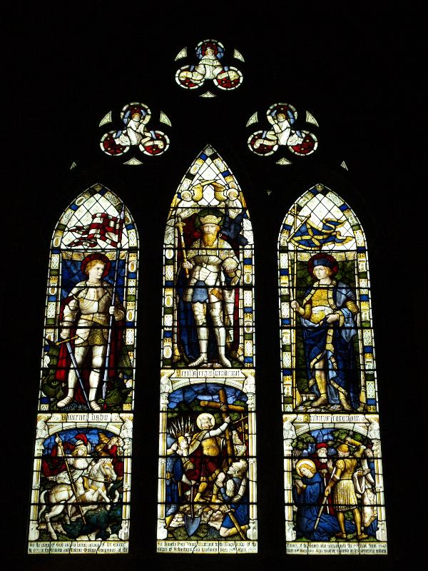 Lichfield, England: Lichfield Cathedral: Saints George, Oswald and Alban (1903, Burlison and Grylls)