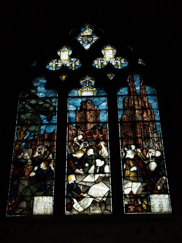 Lichfield, England: Lichfield Cathedral: Bishop Hacket window (1901, Kempe)