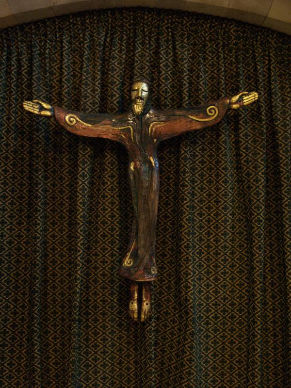 Lichfield, England: Lichfield Cathedral: Christus (2002, Peter Ball)