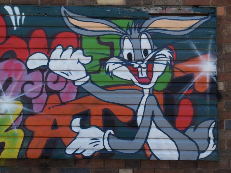 Cambridge, England: Histon Road: Bugs Bunny