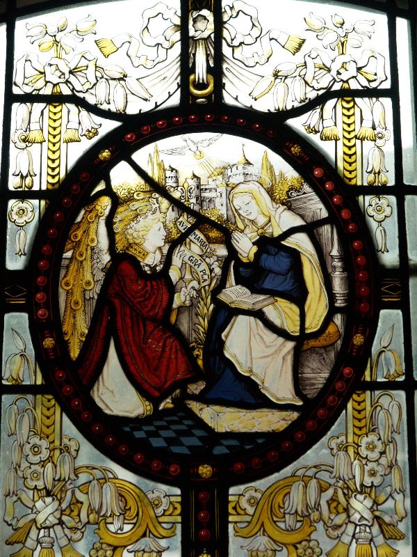 Cambridge, England: Sidney Sussex College: chapel, Annunciation