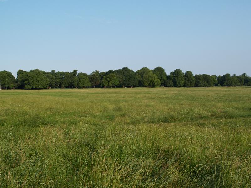 Cambridge, England: Midsummer Common: view towards Victoria Avenue