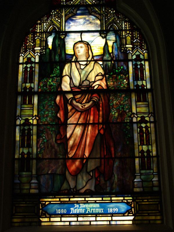 Vineyard Haven, Massachusetts (MA): Grace Episcopal Church: Hope (Tiffany Studios)