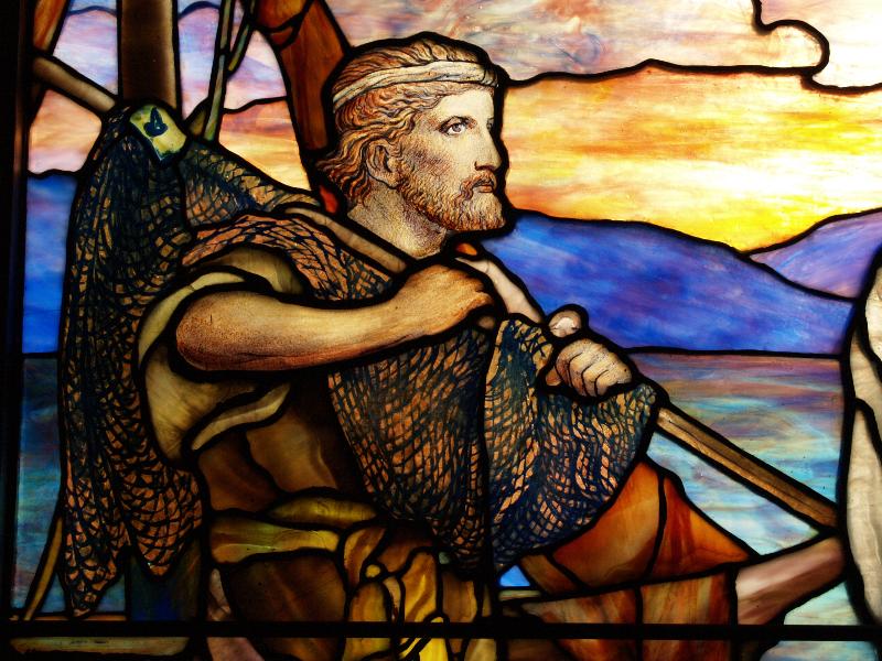 Edgartown, Massachusetts (MA): St Andrew's Episcopal Church: St Andrew (1927, Tiffany Studios)