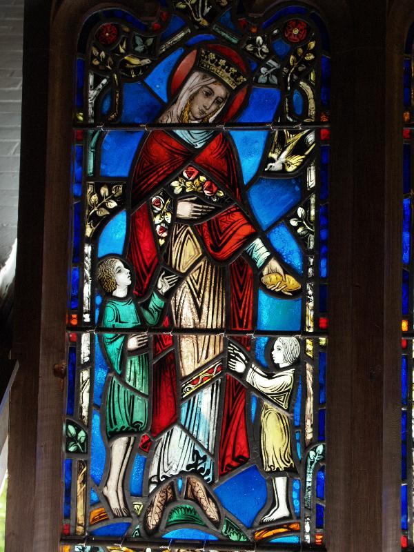 Edgartown, Massachusetts (MA): St Andrew's Episcopal Church: St Elizabeth (1930, Connick Studios)