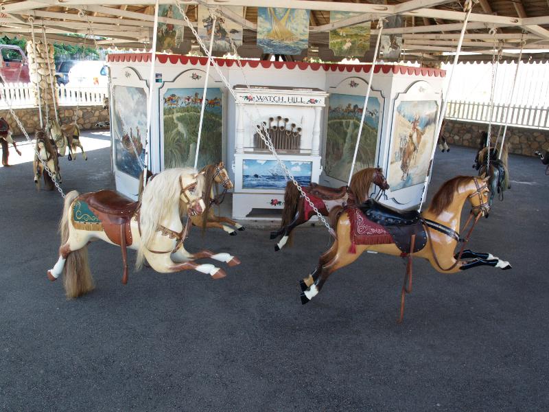 Watch Hill, Westerly, Rhode Island (RI): Bay Street: Merry-Go-Round (1883) (only continuously operating and surviving flying horse Merry-Go-Round in the US)