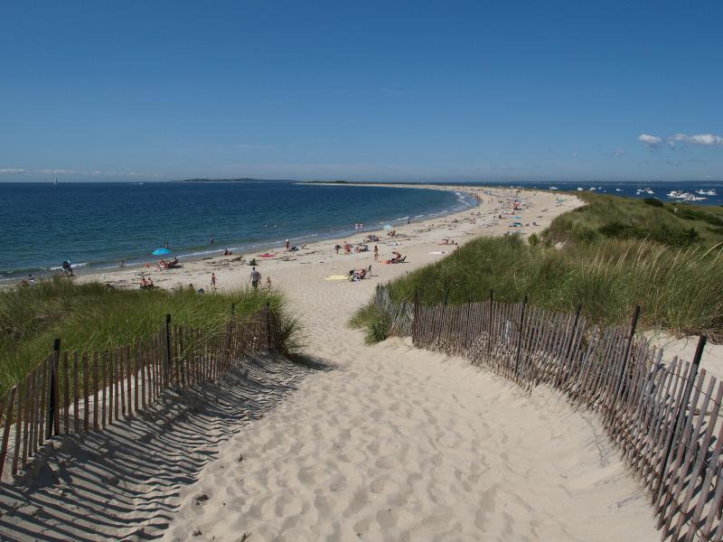 Watch Hill, Westerly, Rhode Island (RI): Napatree Point Beach: view of beach