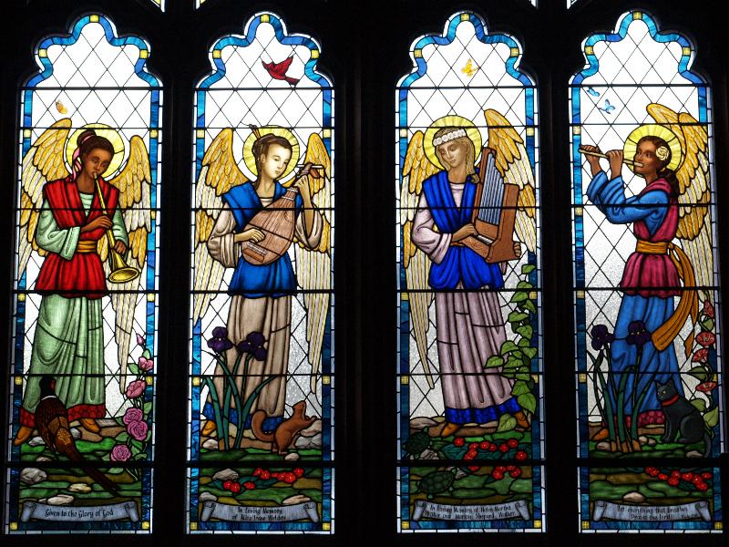 Simsbury, Connecticut (CT): Simsbury United Methodist Church: Praise the Lord (2012, Lyn Hovey Studio)
