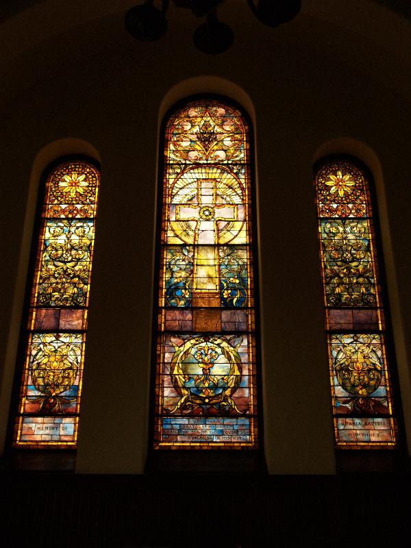 Norfolk, Connecticut (CT): Church of Christ Congregational, Battell Chapel: Urania Battell Humphrey window (1888, Maitland Armstrong)