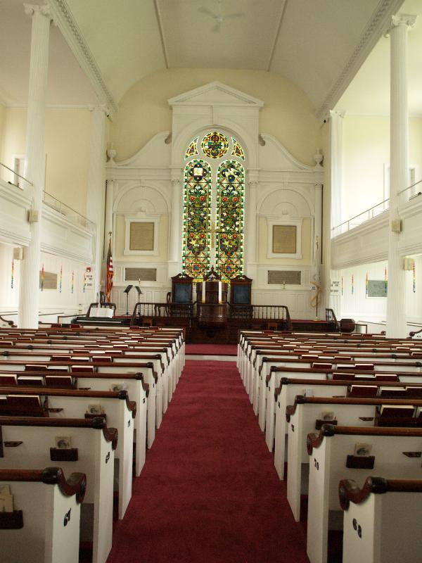Norfolk, Connecticut (CT): Church of Christ Congregational: interior