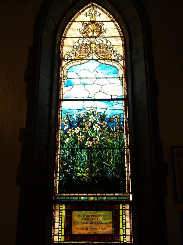 Litchfield, Connecticut (CT): St Michael's Parish: Ascension Lilies (1889, Tiffany)