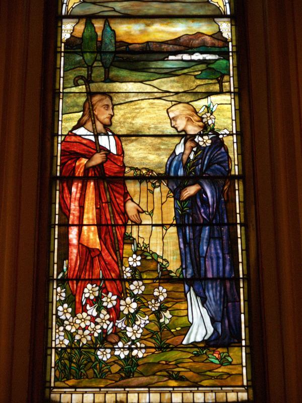 Northampton, Massachusetts (MA): First Churches of Northampton: Noli Me Tangere (unknown maker)