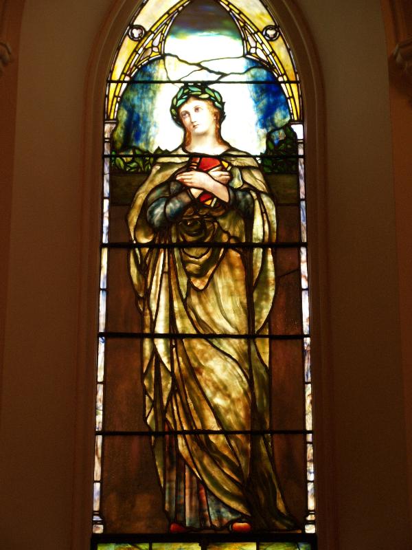 Fitchburg, Massachusetts (MA): Christ Church: Faith (1895, Tiffany Glass and Decorating Company)