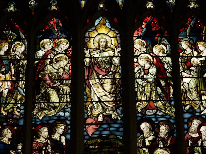 Leicester, England: Leicester Cathedral: Ascension (probably Heaton, Butler and Bayne)