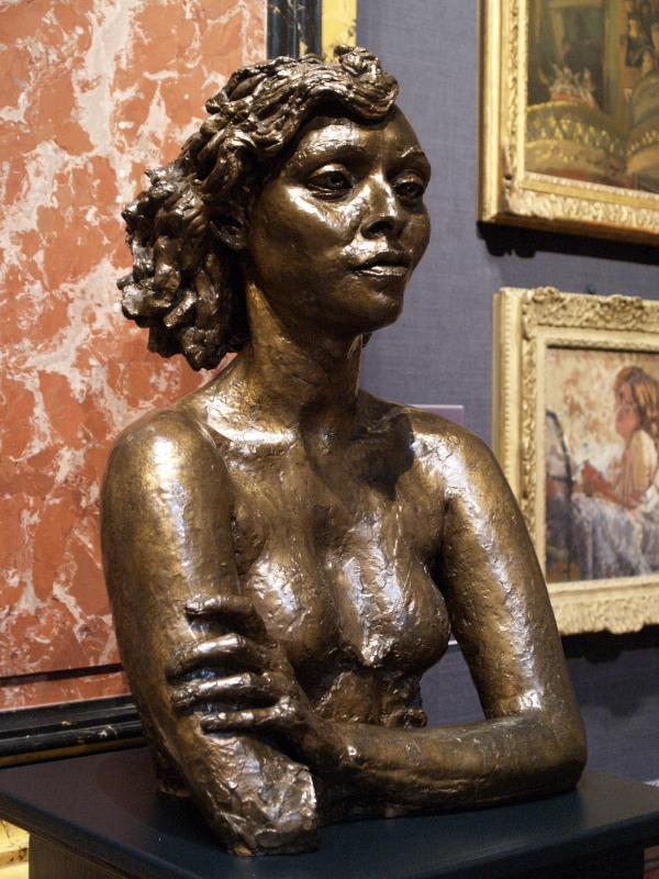 Cambridge, England: Fitzwilliam Museum: Third Portrait of Oriel Ross (1931, Jacob Epstein)