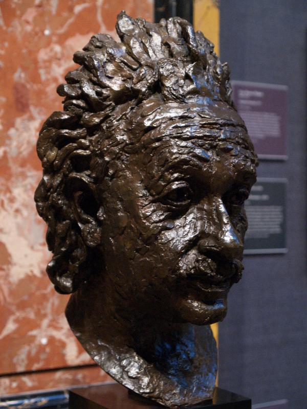 Cambridge, England: Fitzwilliam Museum: Portrait of Professor Albert Einstein (1933, Jacob Epstein)