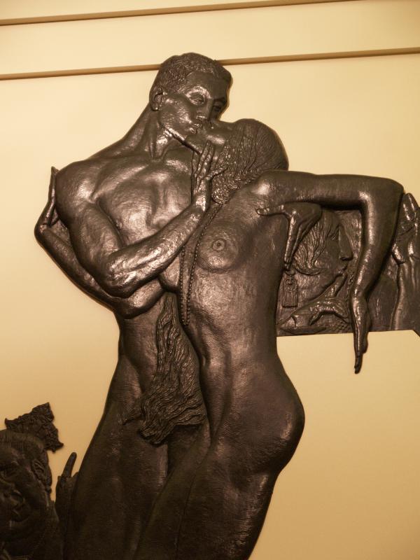 London, England: Victoria and Albert Museum: Scandal (1930, Charles Sargeant Jagger)