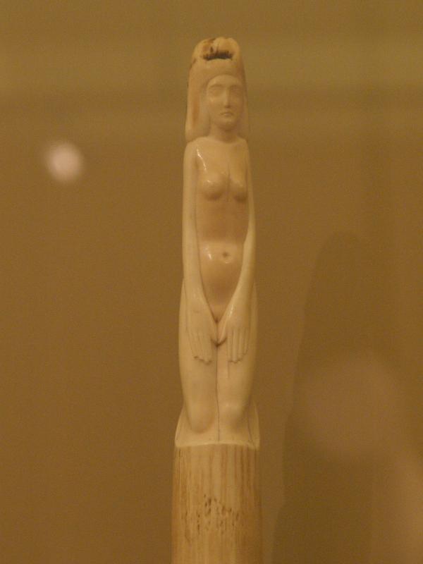 London, England: Victoria and Albert Museum: figure of a woman (1927, Eric Gill)
