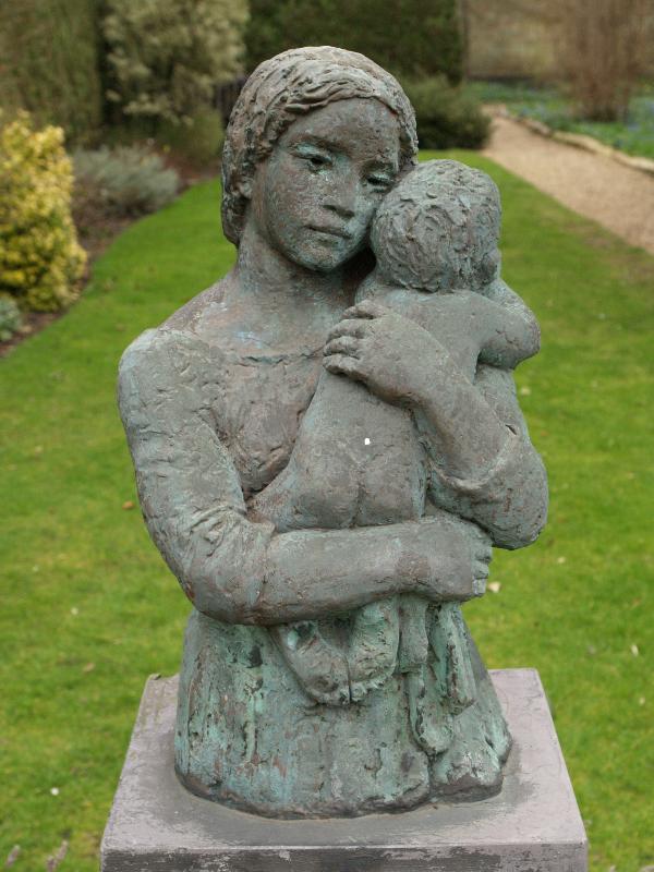 Cambridge, England: Sidney Sussex College: Mother and Child