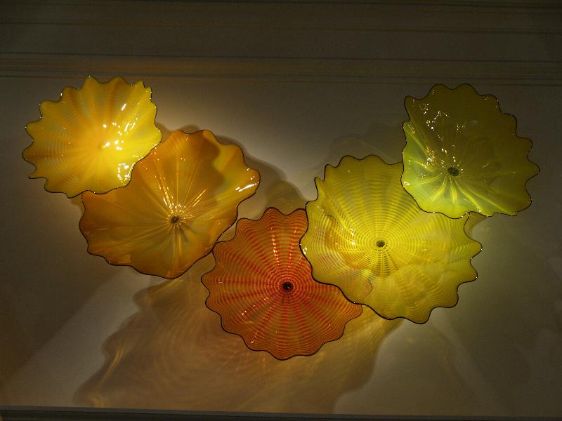 London, England: New Bond Street, Halcyon Gallery: Imperial Yellow Persian Wall (glass artist Dale Chihuly)