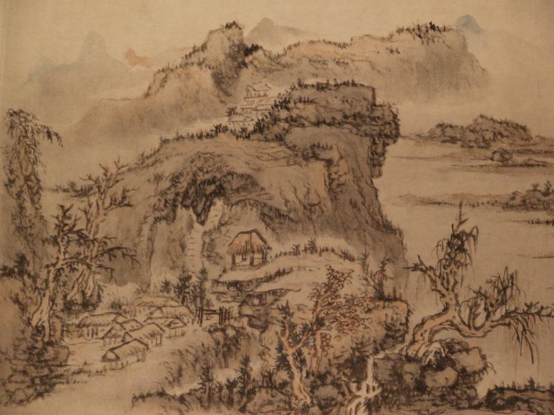 London, England: British Museum: Autumn Landscape (Qing Dynasty, 1666, artist Kuncan)
