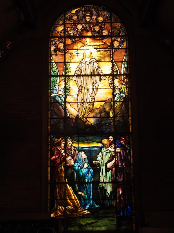 Elmira, New York (NY): First Presbyterian Church: Ascension (1897, Tiffany Glass & Decorating Company)