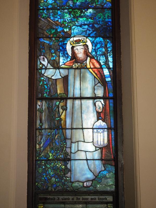 North Adams, Massachusetts (MA): First Congregational Church: Christ, the Light of the World (1913, Tiffany Studios)