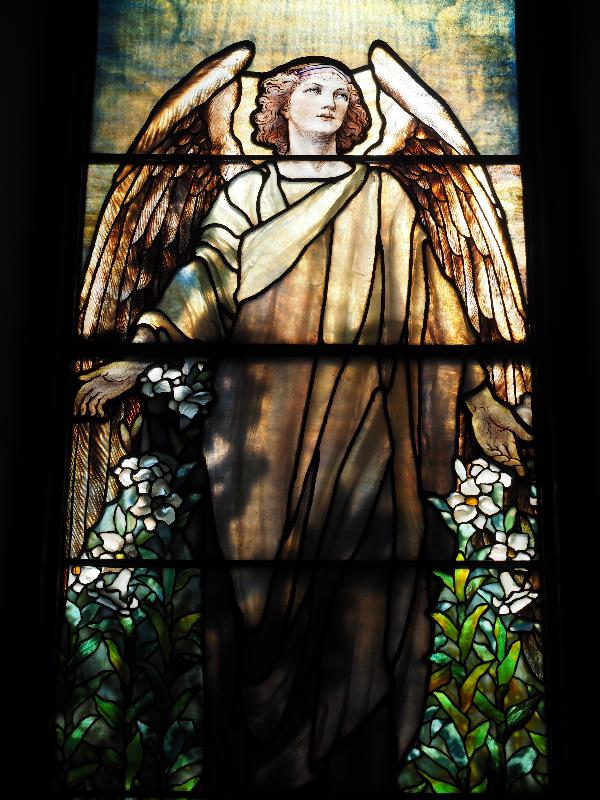 North Adams, Massachusetts (MA): First Congregational Church: Resurrection Angel (1910, Tiffany Studios)