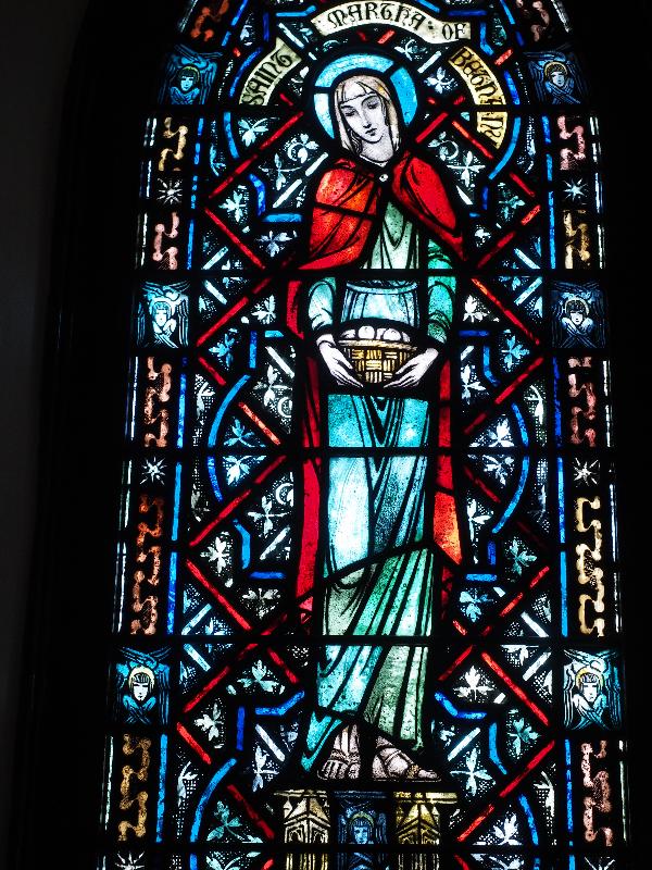 Williamstown, Massachusetts (MA): St John's Episcopal Church: Martha of Bethany (1926, Charles J. Connick Associates)