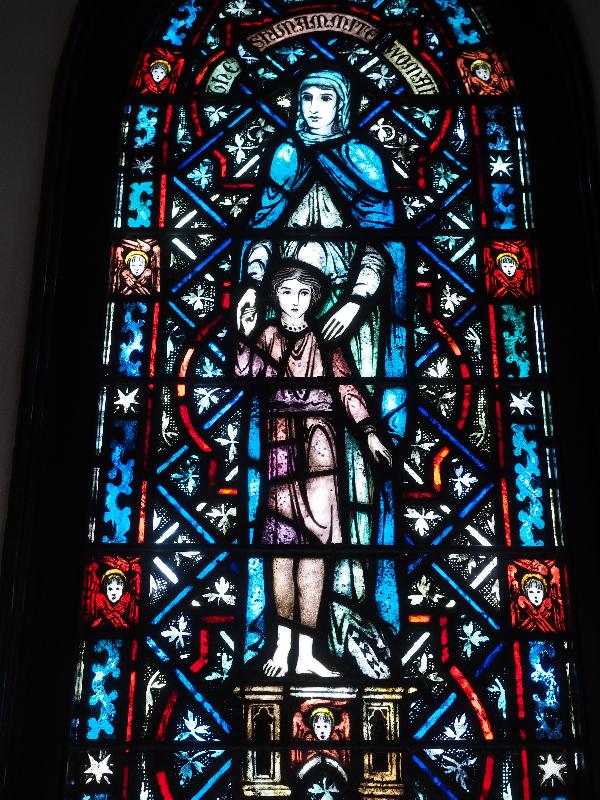 Williamstown, Massachusetts (MA): St John's Episcopal Church: The Shunammite Woman and Her Son (1926, Charles J. Connick Associates)