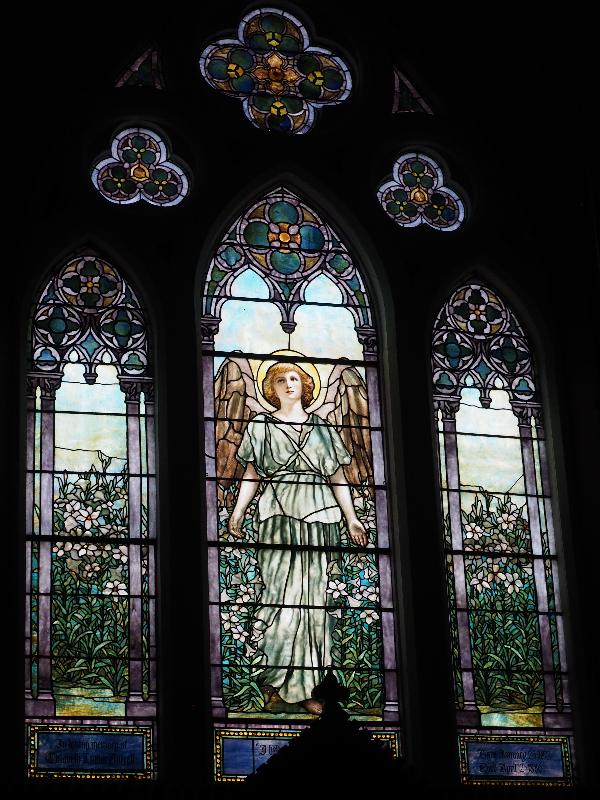 North Adams, Massachusetts (MA): All Saints Episcopal Church: Resurrection Angel (1892, Tiffany Studios)