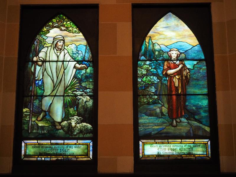 Worcester, Massachusetts (MA): St Matthew's Episcopal Church: The Good Shepherd (1912, Tiffany Studios)
