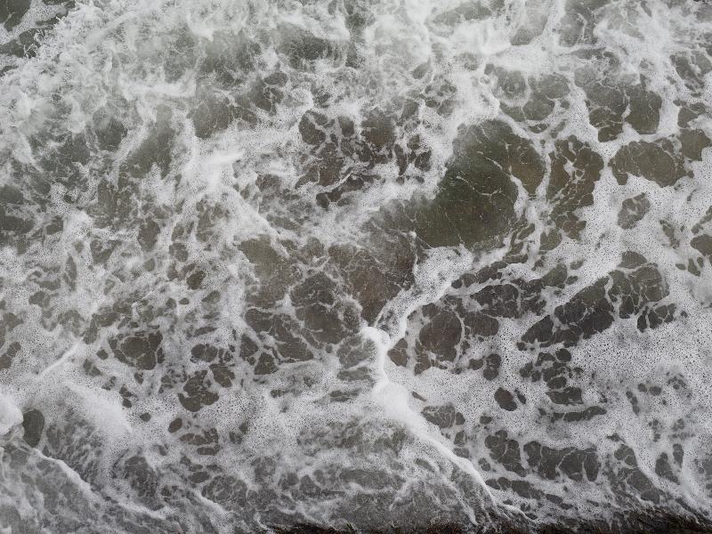 Scarborough, England: beach: waves