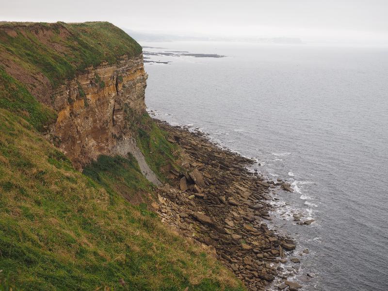 near Scarborough, England: Cleveland Way: cliff