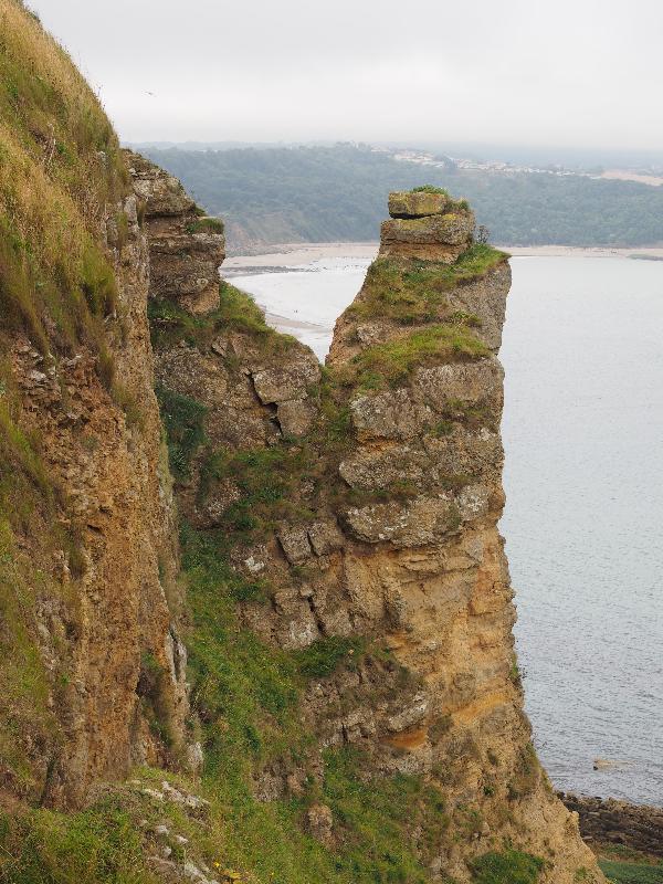near Scarborough, England: Cleveland Way: rocks