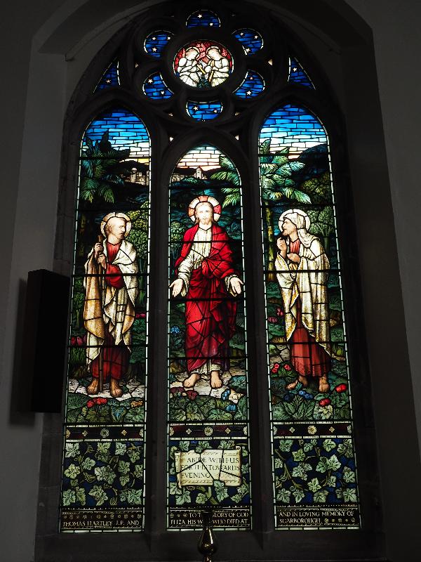 Scarborough, England: South Cliff Methodist Church: The Road To Emmaus (c1930)