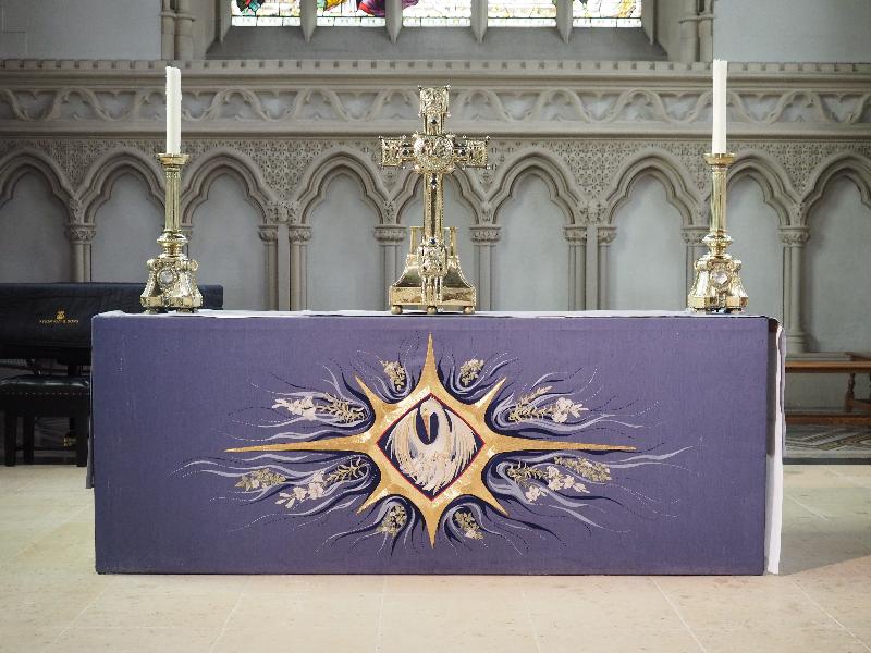Cambridge, England: Corpus Christi College: chapel, altar