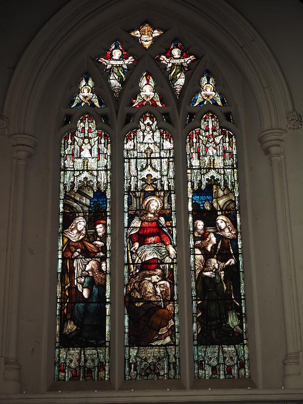 Cambridge, England: St Bene't's Church: Naked and Ye Clothed Me, Thy Sins are Forgiven, A Stranger and Ye Took Me In