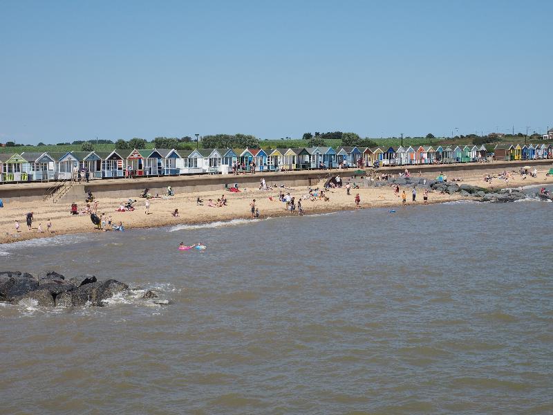 Southwold, England: beach: beach huts