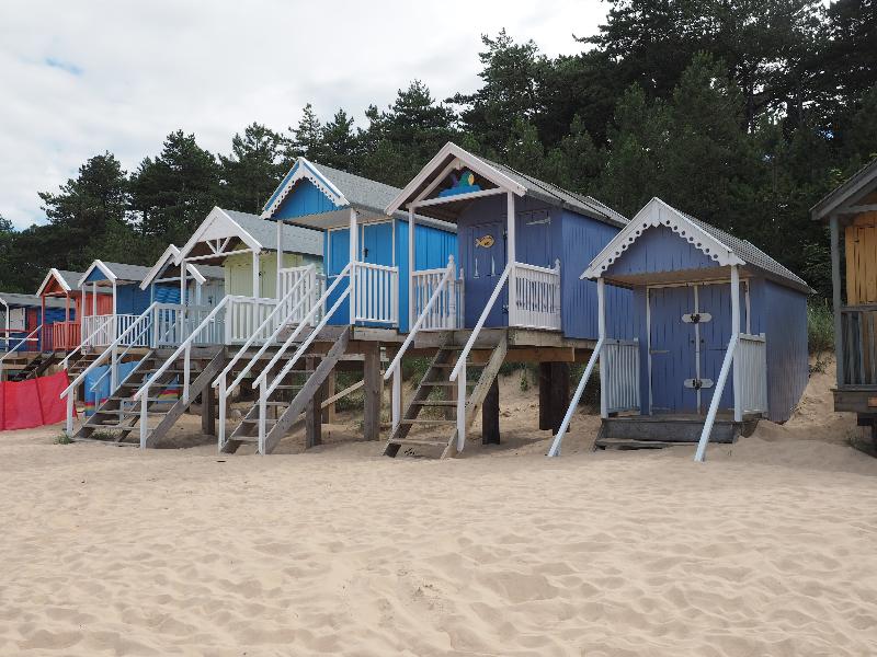 Wells-next-the-Sea, England: beach: beach huts