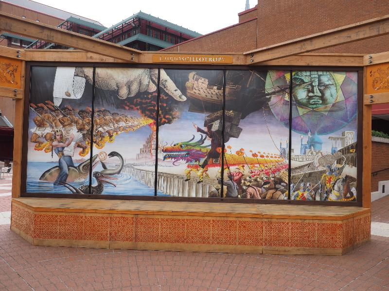 London, England: British Library: Curioscillotropy (Crossroads of Curiosity, David Normal, orginally created for Burning Man 2014)