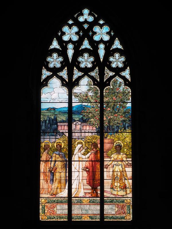 Boston, Massachusetts (MA): Emmanuel Church: Emmanuel's Land window (1899, Frederic Crowninshield)