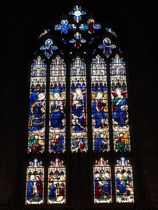 Boston, Massachusetts (MA): Emmanuel Church: Virgin Mary and themes related to the birth of Jesus (Lindsey chapel)