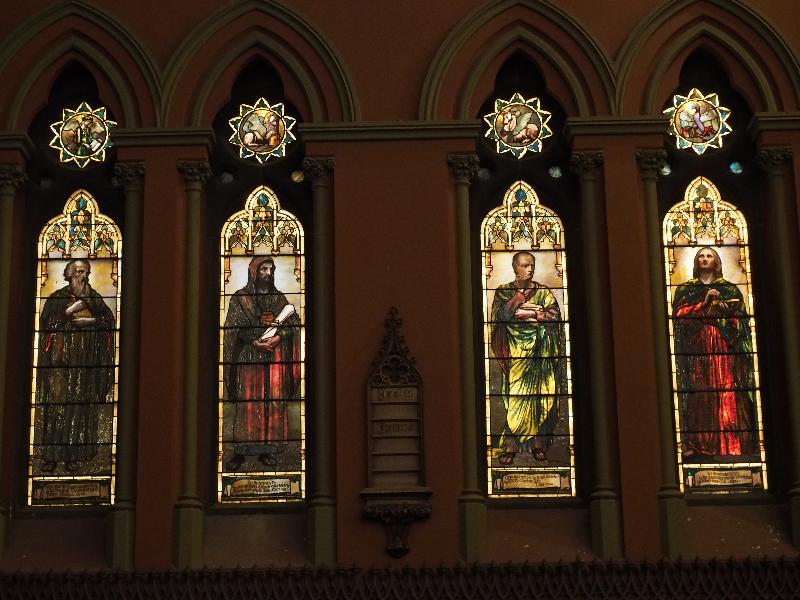Boston, Massachusetts (MA): Church of the Covenant: Four Evangelists (Frederick Wilson, 1894, Tiffany Glass and Decorating Company)