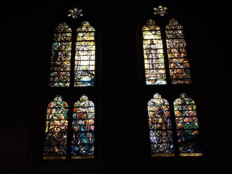 Boston, Massachusetts (MA): Church of the Covenant: Vision of St John (Frederick Wilson, ca. 1900, Tiffany Glass and Decorating Company)