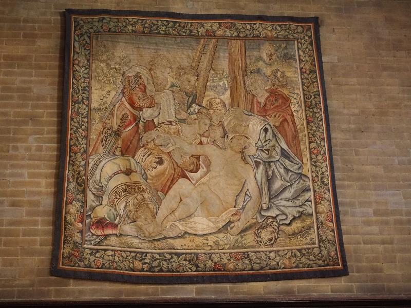 Stockbridge, Massachusetts (MA): St Paul's Church: tapestry, Descent from the Cross