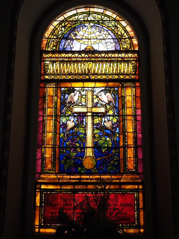 Lenox, Massachusetts (MA): Trinity Church: President Chester Arthur Memorial Window (1888, Tiffany)